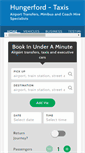 Mobile Screenshot of hungerfordtaxis.co.uk