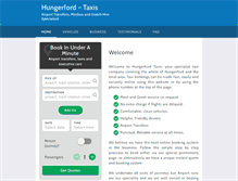 Tablet Screenshot of hungerfordtaxis.co.uk